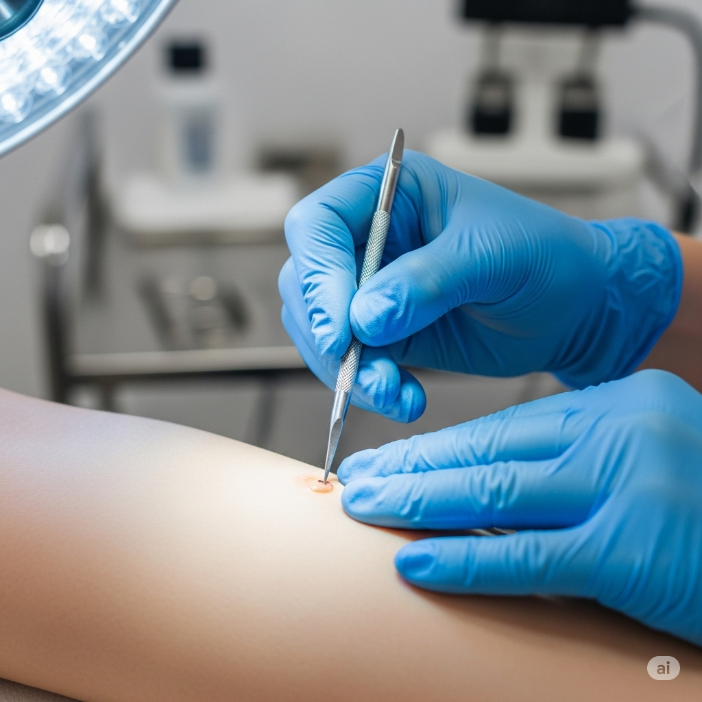 Curetagem de Molusco Contagioso